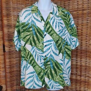 One Papaya Hawaiian Aloha Shirt L